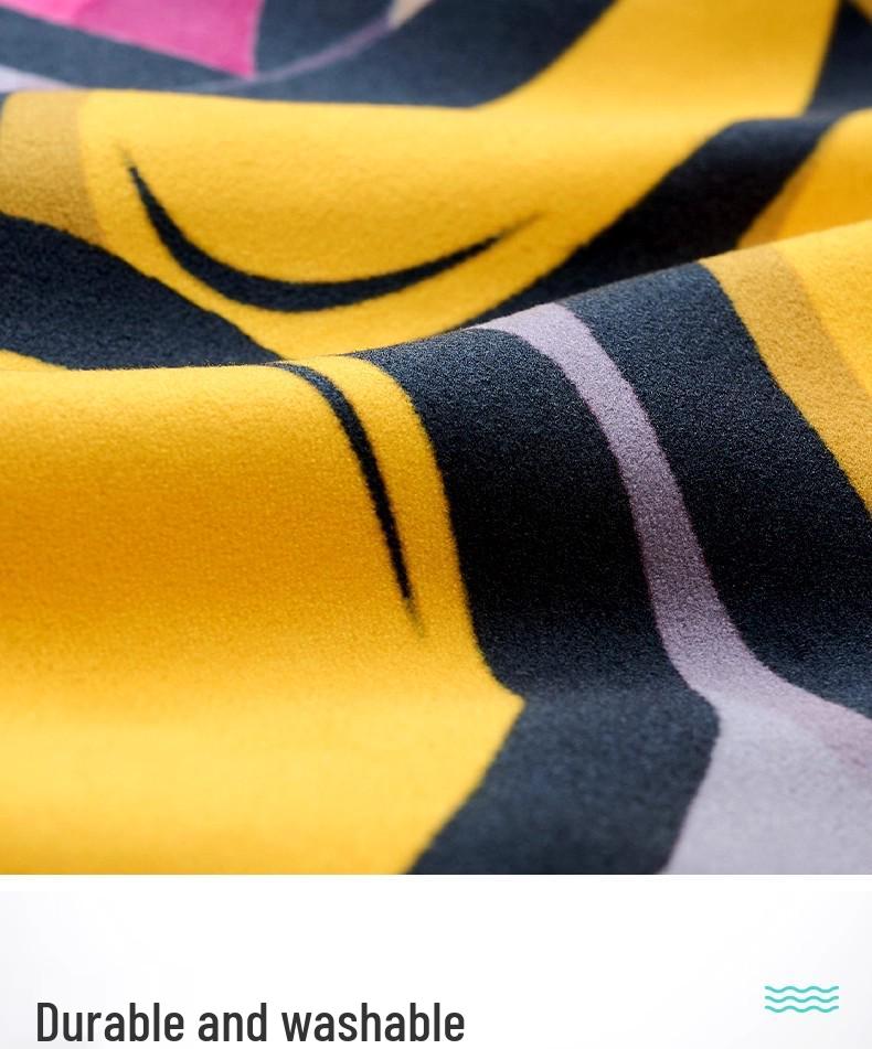 Portable Quick-Dry Absorbent Wearable Bath & Beach Towel Poncho
