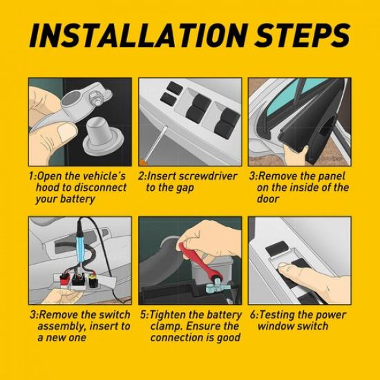 For Chevrolet Silverado GMC Left Sierra Driver Window Switch Power Master 4 Door