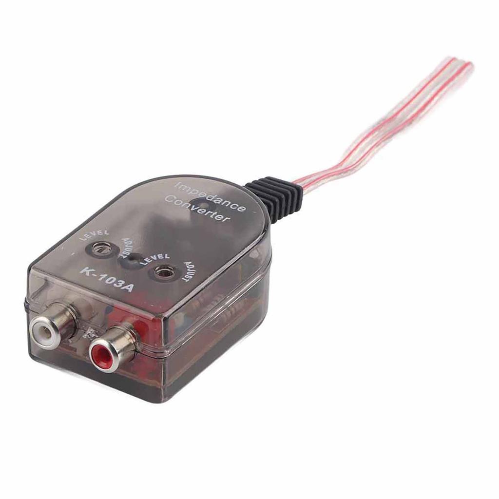 Автомобильный стереодинамик с регулируемым высоким и низким уровнем RCA-линии, преобразователь импеданса аудиосигнала
