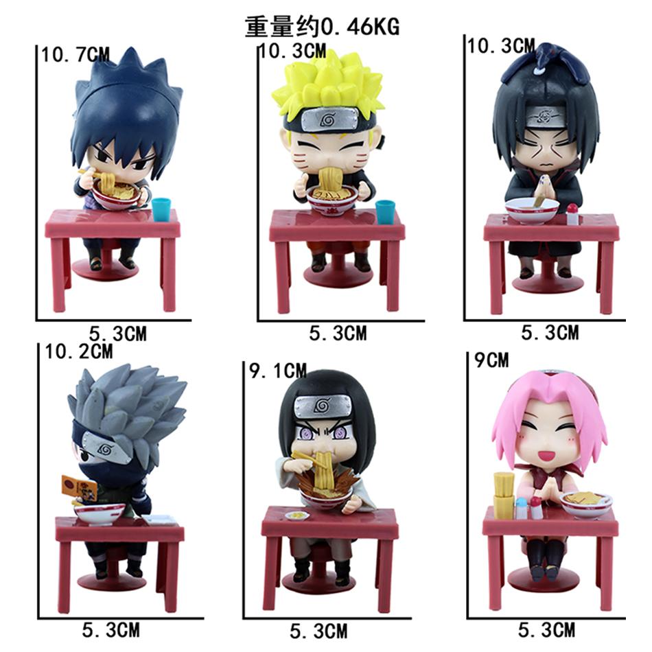 Bestseller Naruto Shippuden Ramen Theme Blind Box Figures Ornaments Kids Gifts Naruto & Sasuke Model Toys
