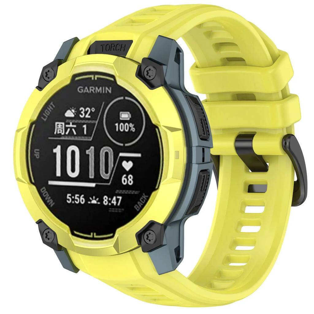 Силиконовый ремешок для Garmin Instinct 3 Amoled 50мм 45мм Оригинальный официальный браслет для Garmin Instinct 3 Solar 45мм 50мм Ремешок