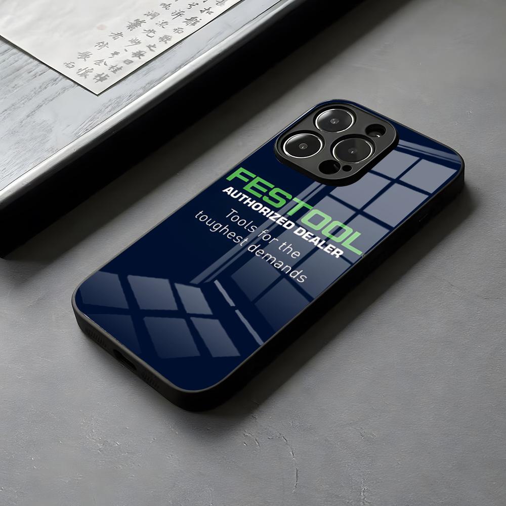 Крутой ящик для инструментов Festool Чехол для телефона Стекло Для IPhone 16 15 14 Pro Max 13 12 Mini 11 X XS XR Подарок для пары 8 Plus Для Samsung S 25 24 2