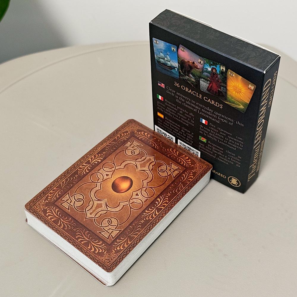Оракул Ленорман Телема 36 Эзотерических Карт Гадания для Ежедневного Руководства Двустороннее тиснение Картон 9*6см