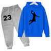 Basketball Sports Hoodie Set Spring Autumn Top + Trousers 2-piece Set Boys Children Girls Competition Training Clothes