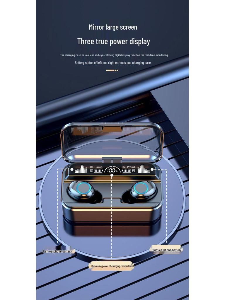 2025 Wireless Bluetooth 5.5 Headphones - Heavy Bass, Binaural Sports, Compatible with Huawei, Apple, Xiaomi, OPPO, Free Shipping