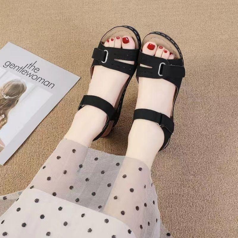 Новые сандалии, женские мягкие женские сандалии без шнуровки, прогулочная обувь с открытым носком, тапочки, женская обувь для вечеринок, Zapatillas Muje