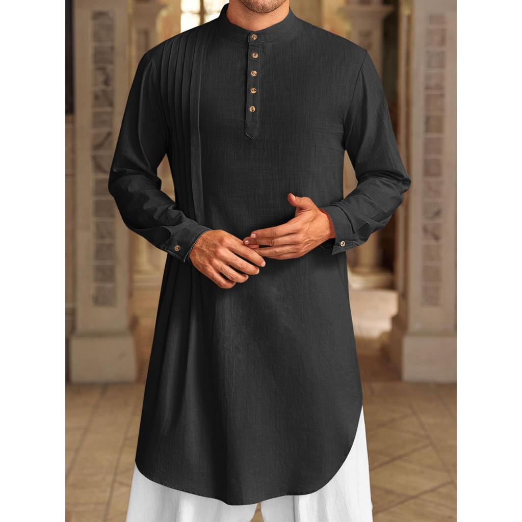 Men's Long Shirt Muslim Robe