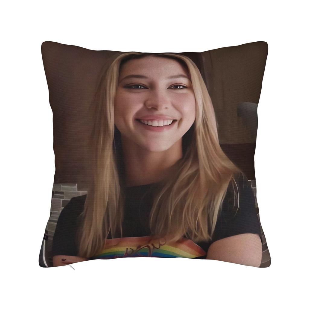 Madelyn Cline Beautiful Actress Poster Pillow Cover Kawaii Pillow Case For Sofa Bedroom Home Decor Design Pillowcases Gift Idea