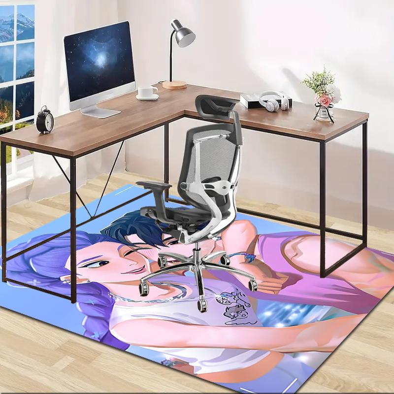 1pc KPop Demon Hunters19 Design Area Rug - Non-Slip, Soft & Cozy Floor Mat for Living Room, Bedroom, Office - Indoor/Outdoor Decorative Carpet