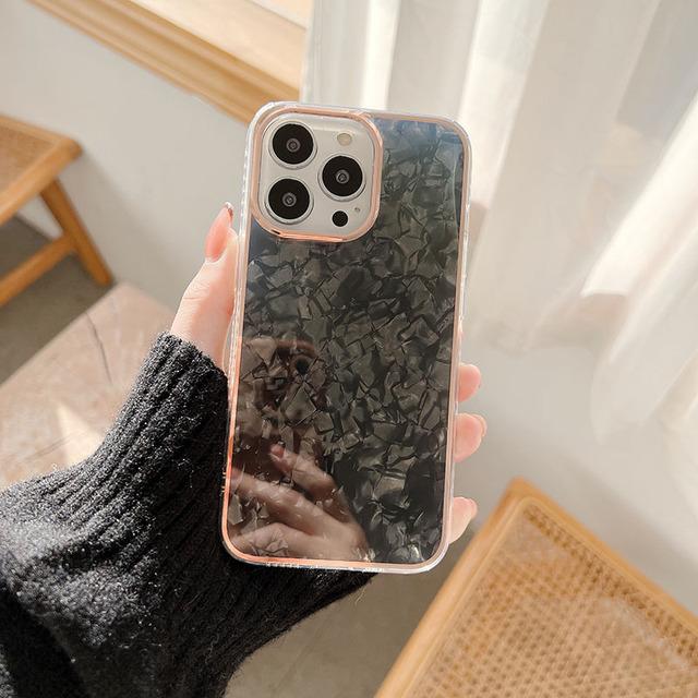 Чехол для телефона с гальваническим покрытием для Iphone 13 Pro Max 12 7 8 Plus Xr Xs Max, мягкий защитный чехол Imd для Iphone 11 Funda