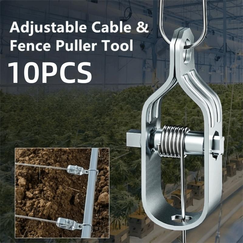 10PCS Adjustable Wire Tightener Steel Wire Rope Multi-functional Cable Tensioner Farm Fence Fence Puller Tool Grape Vines