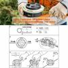 Universal String Trimmer Head Quick Load Design Easy Install Replacement for Garden Yard Weed Cutting Lawn Mowing Maintenance