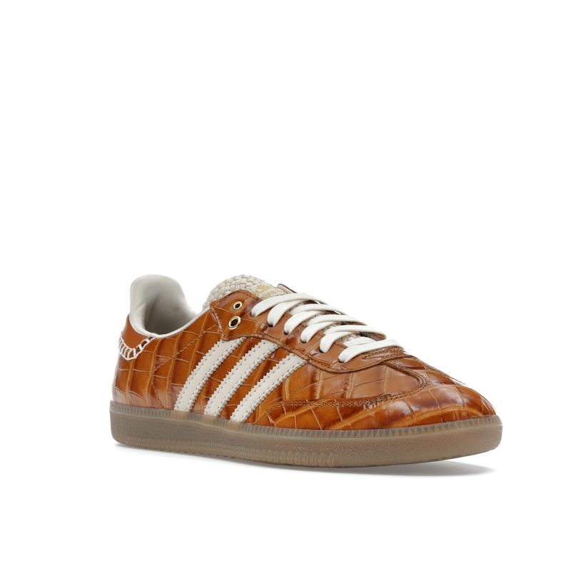 Wales Bonner X Adidas Samba OG Croc - Night Brown Unisex Sneakers Supplier-Color Wonder-White JH9826