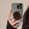 Премиальный чехол для iPhone 16 в полоску, ретро-коричневая подставка для Apple 17, iPhone 15 Pro Max, совместим с несколькими моделями iPhone