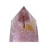Felimoa Pyramid Orgonite with Strawberry Quartz, Tree of Life, and Rose Quartz Natural Stones, 60mm