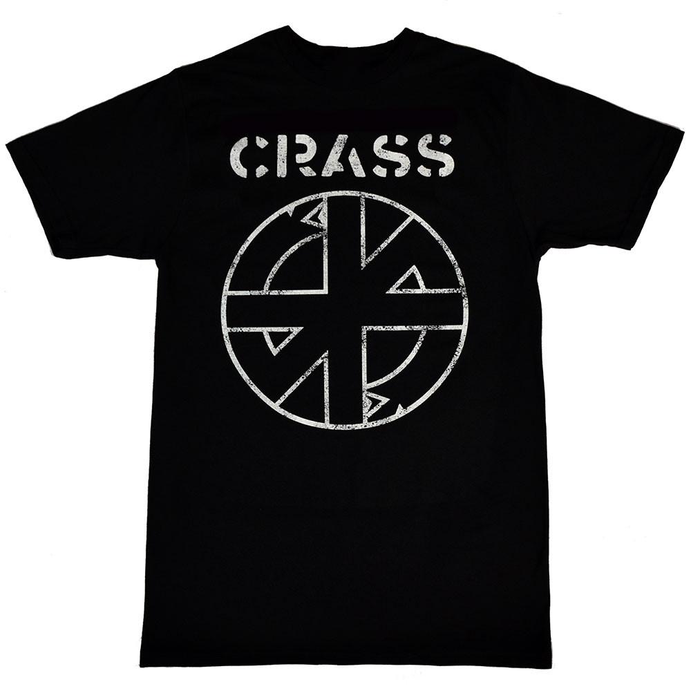 Crass Logo T-Shirt Short Sleeve Cotton Black Women Men Full Size S to 5XL BE1501