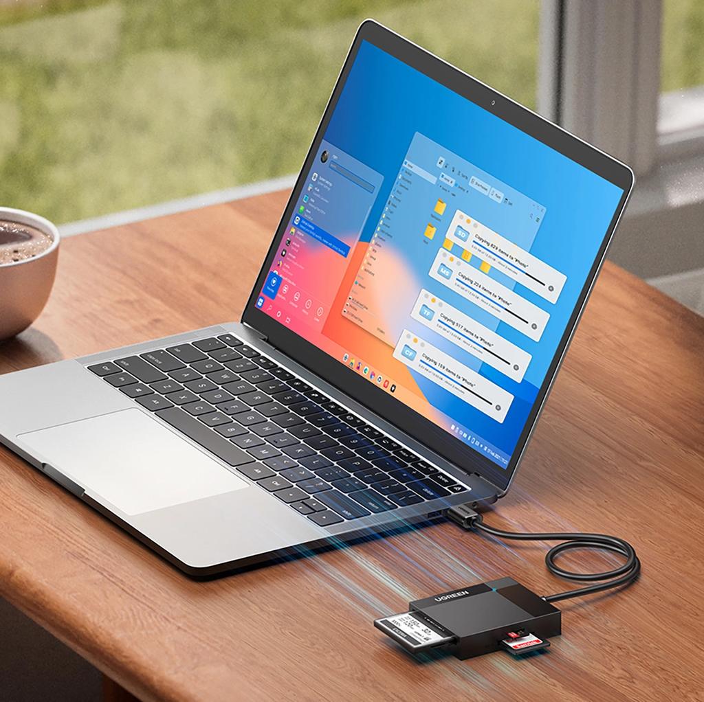 Ugreen Usb 3.0 Sd/Micro Sd/Cf/Ms Memory Card Reader Black (30231)