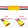 Boladge 2 Pairs XT90H Plug Battery Connector Cable Male and Female Adapter with 15CM 12AWG Silicone Cable for RC Lipo Battery FPV Racing