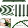 12Pc Plastic Plant Support Pile Frame Greenhouse Arrangement Semicircle Fixed Rod Flower Plant Vine Climbing Bracket Garden Tool