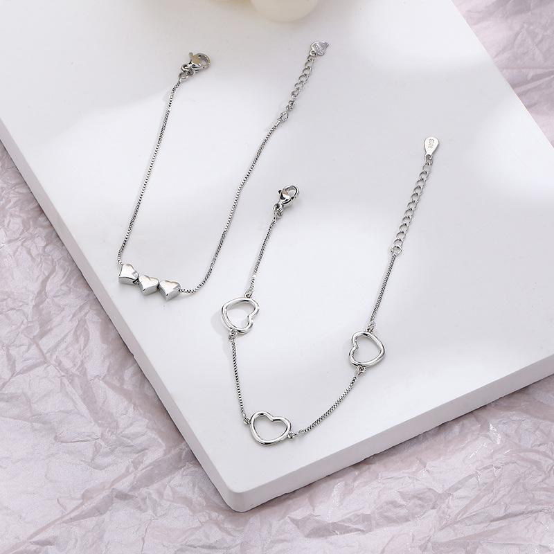 Бесплатная доставка Love Bracelet Combination Diy Design Sense Fashioned Simple Hollow Heart Bracelet Women