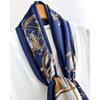 Korean Style Geometric Fashion Long Scarf Long Ribbon Fashionable Versatile Match with Shirt Suit High-end Scarf Neck Protection Profession