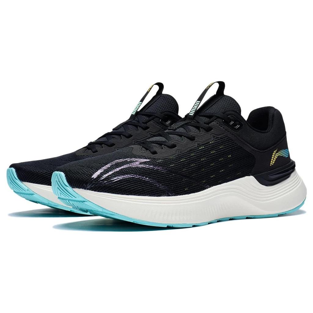 Li Ning Light Shadow Element Body Measurement Противоскользящие износостойкие дышащие низкие кроссовки для бега для мужчин Кроссовки для бега черного цвета ARHS041-5