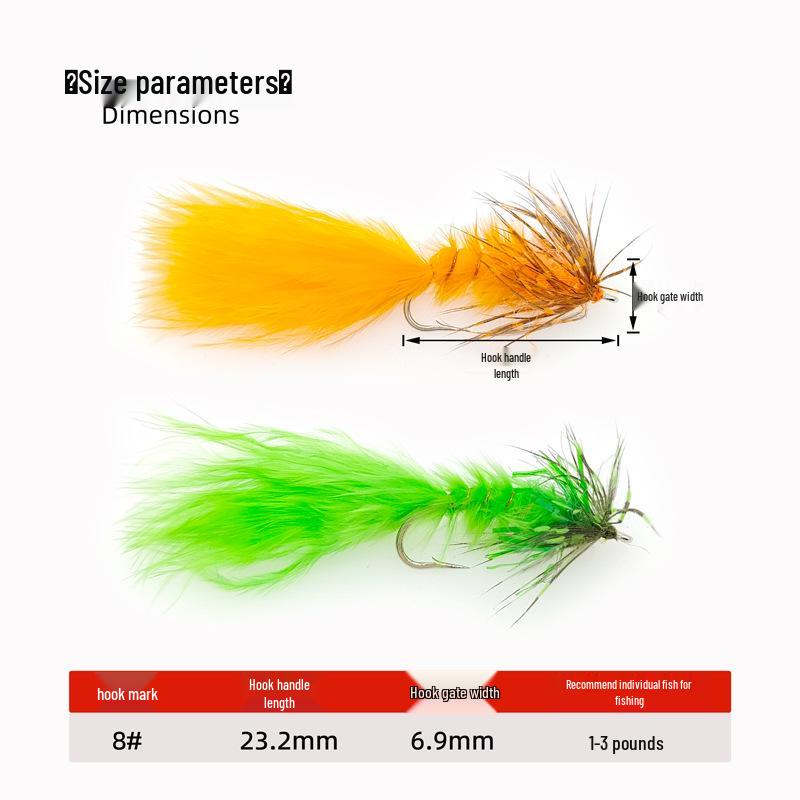 XB059 Белая цапля Woolly Bugger - Искусственная приманка для нахлыста