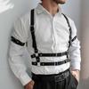 Мужская Модная Шлейка для Тела из ПУ Кожи Подтяжки для Рубашки Ремень Y-образной формы Регулируемый Мужской Ремень