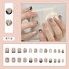 24 шт. Love Sweet Girl Temperament Nail Art ins Минималистский стиль Белые накладные ногти Без резьбы и шлифовки Готовые продукты Wear Nail