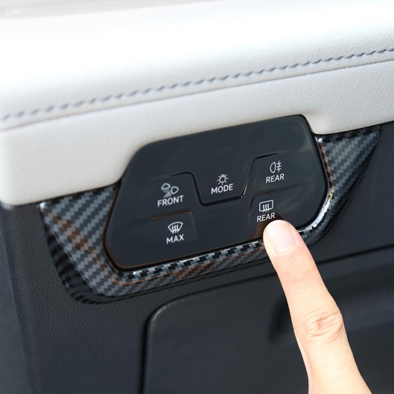 Для Volkswagen VW Atlas Teramont X -2024 Декоративные наклейки для регулировки фар под карбон и текстуру дерева Автоаксессуары