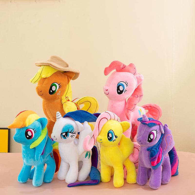 20304050 см Кавайная Плюшевая Игрушка My Little Pony Сумеречная Искорка Пинки Пай Рарити Флаттершай Эплджек Рейнбоу Дэш