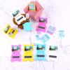 3Pcs/Set 1:12 Dollhouse Miniature Folding Laptop Model Computer Tablet Phone Set Doll House Office Scene Home Decor Toy
