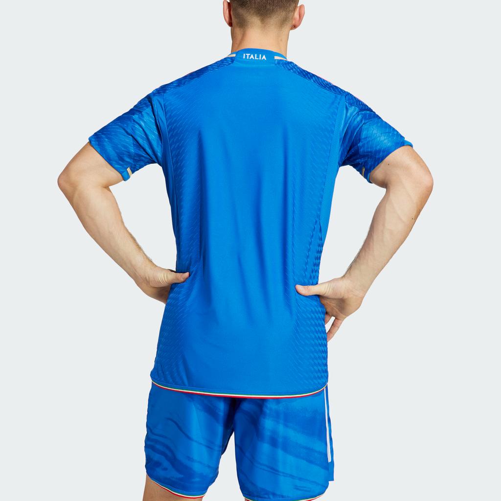 adidas Полосатая спортивная футболка с короткими рукавами и логотипом, мужские топы, синие HS9891
