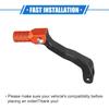 Motorcycle Gear Shifter Lever, Pedal Shift Lever Arm Universal for Motorcycle Folding Aluminum Alloy Orange Black