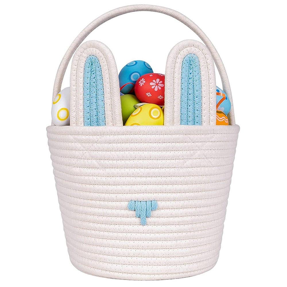 Empty Easter Baskets for Kids Woven Storage Basket with Handle Durable Easter Gifts