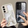 Чехол с мраморным узором для Samsung Galaxy S24 S23 S22 Ultra Plus S21 S23 S20 FE A55 A54 A53 A52 A34 A14 5G Мягкий силиконовый чехол TPU