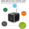 Subwoofer Mini FM Radio Automobile Accessories Retro Speaker Car Radio Bluetooth Speaker MP3 Player