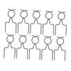 10x Garden Hose Guide Stakes Sturdy Watering Equipment Metal Guides Holder for Plant Flower Bed