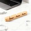 1PC Solid wood cable clip-on cable organizer, suitable for USB charging cables, power cords, and mouse cables. Wooden cable holder, cable organizer.