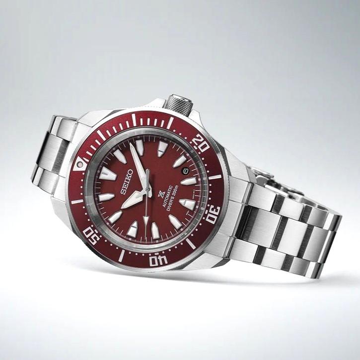 Seiko PROSPEX Samurai SRPL11K1 АВТОМАТИЧЕСКИЕ Красный Циферблат DIVERS 200M Мужские Часы SRPL11