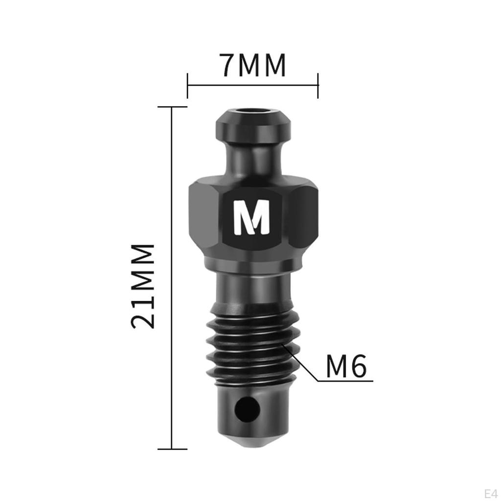 2 Pieces Brake Caliper Bleed Screws Professional Lightweight Titanium Alloy Bike Bolts