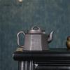 Китайский высококлассный чайник из фиолетовой глины, резьба по черной глине из оригинальной руды, чайник, чайная церемония, чайный сервиз 301-400 мл китайский чайный сервиз
