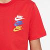 Nike Спортивная футболка с коротким рукавом и принтом логотипа Standard Issue, детские топы University-Red FJ5391-657