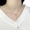 Серебряное колье с без камней, вес изделия 2,84 гр (1935965)