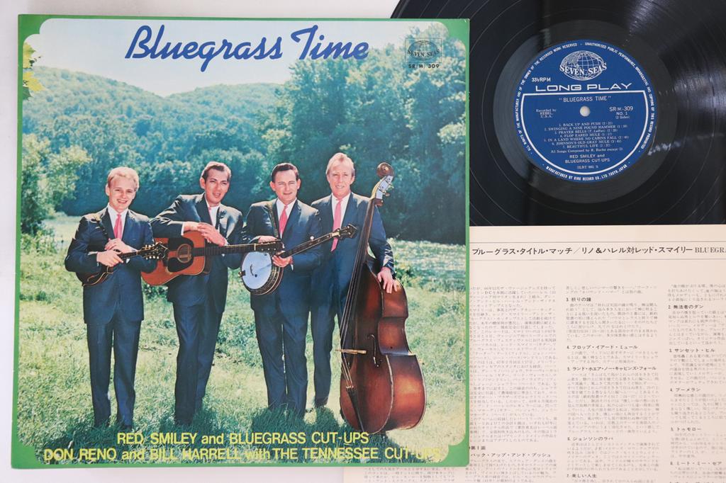 LP Record RED SMILEY, BLUEGRASS CUT UPS - Bluegrass Time SR309 SEVEN SEAS 1969 Japan Folk Used