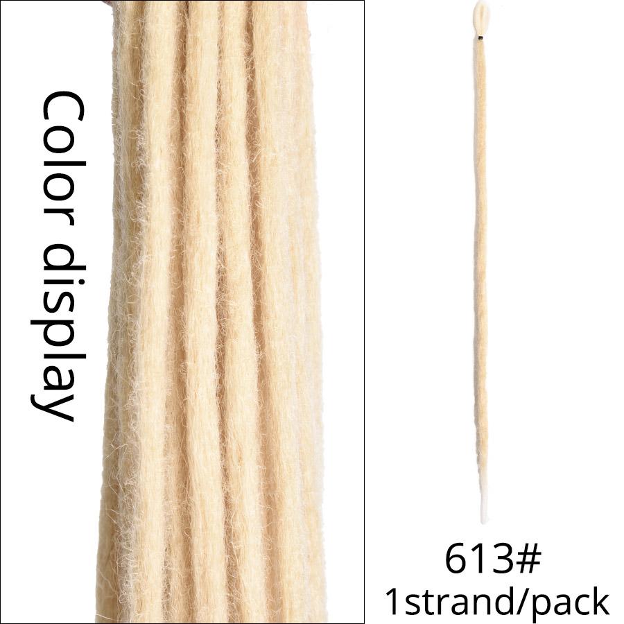 100% дреды ручной работы, наращивание, модные волосы в стиле регги, 20 дюймов, мягкие вязаные крючком дреды, косички, цвет омбре, 5 шт./лот