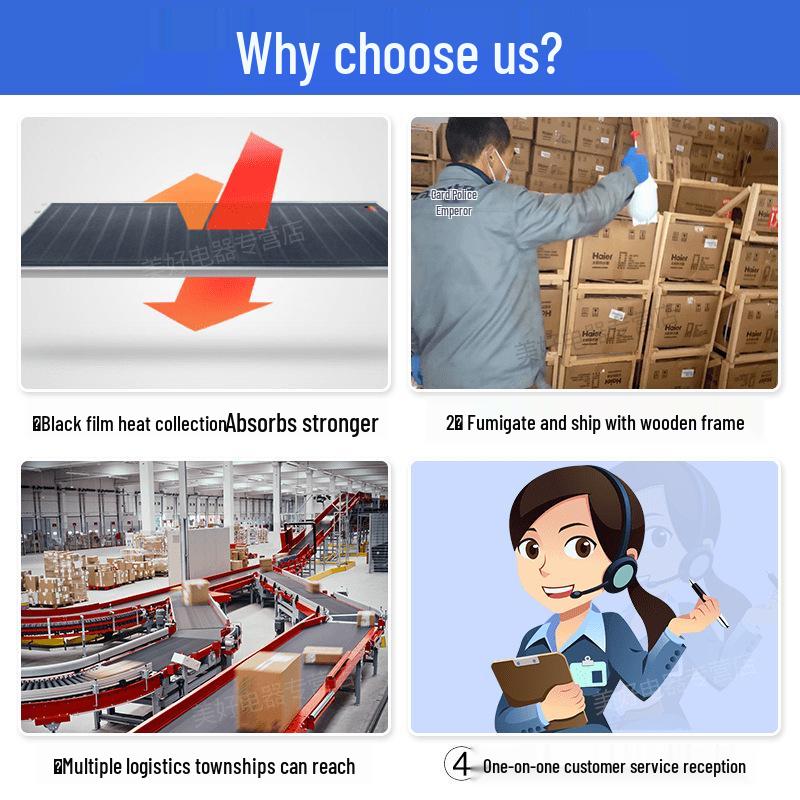 Haier Dual-Use Solar Water Heater with Energy-Saving Flat-Plate Design