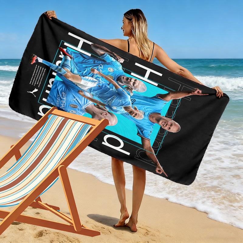 Haaland Spirit Print Beach Towel, Large Soft Quick Dry Towel for Beach Camping Swimming