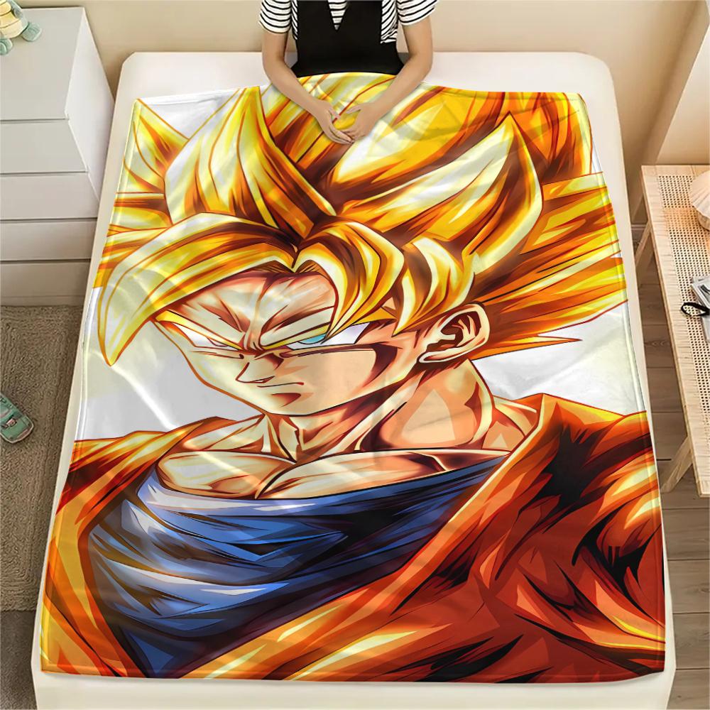 Dragon Ball characters Print Flannel Blanket,High quality Comfortable for All Seasons,Home Decor,Warmth and Comfort,Perfect for Christmas Gifts
