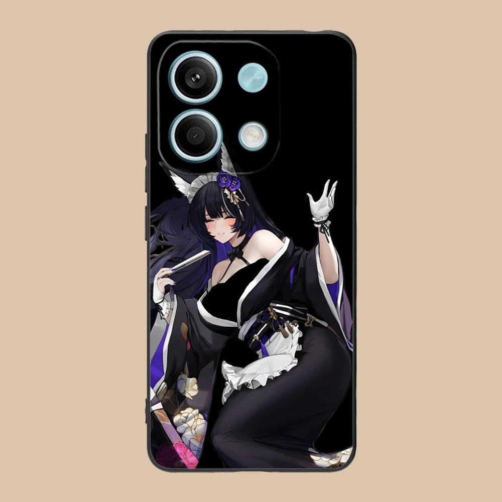 Матовый чехол из ТПУ Azur Lane Мусаси для мобильного телефона POCO M7 M6 M5 M4 M3 X7 X6 X5 X4 X3 Pro GT 5G Цветная печать